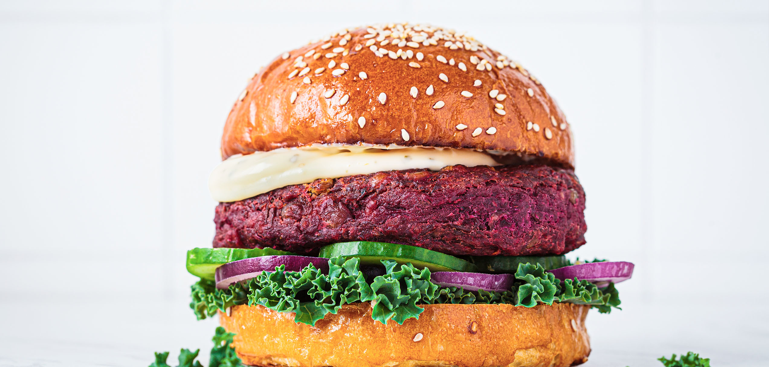 Pink Vegan Burger