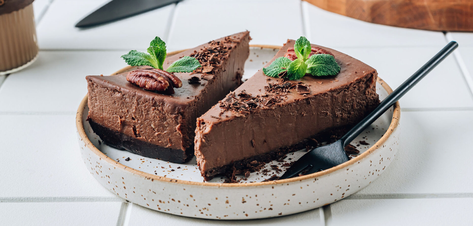 Cheesecake Vegan cu Ciocolată